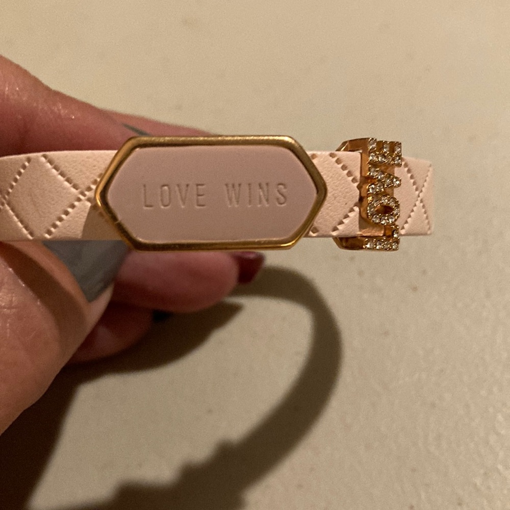 Keep Collective pink “love wins” bracelet